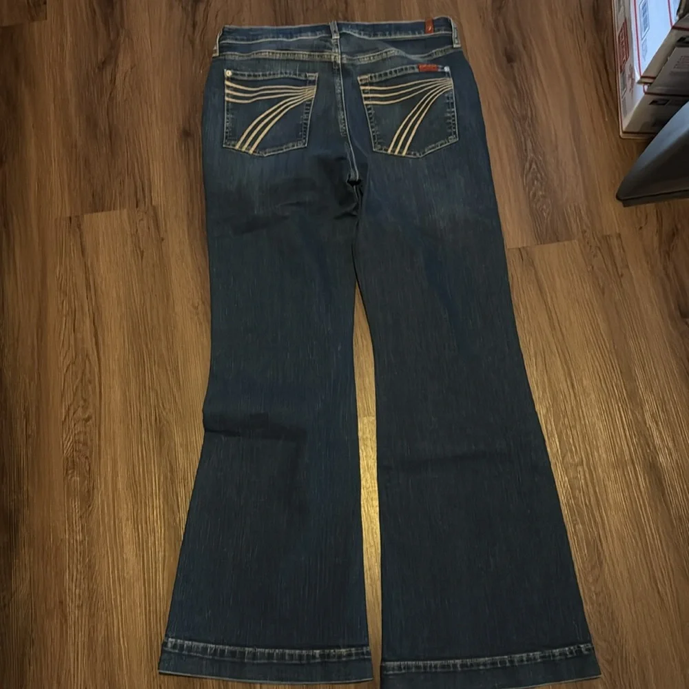 7 FOR ALL MANKIND NWOT TAILORLESS DOJO - LAKE BLUE Size 32 - Picture 4 of 4